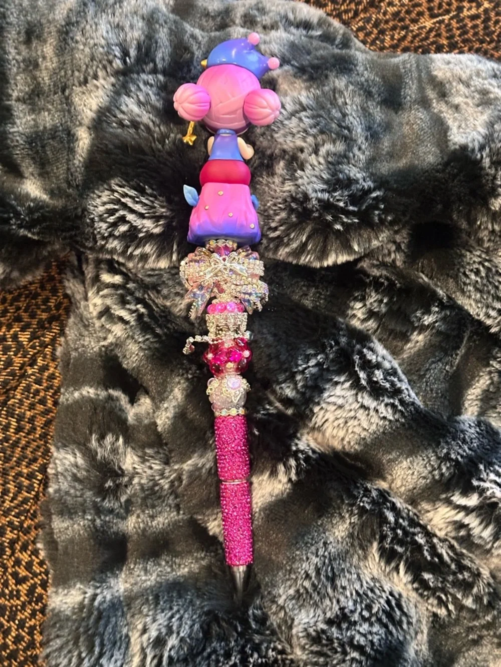 Gorgeous Hand Crafted Pen with an Authentic  Laura the Piper as the Focal